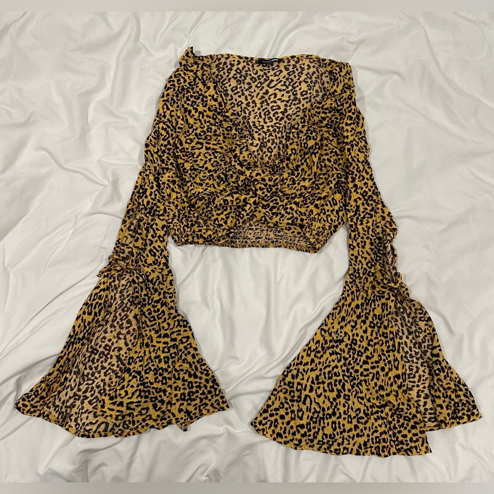 Fashion nova cheetah print crop top